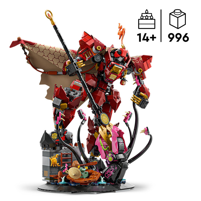 LEGO NINJAGO Fire Knight Mech product in use