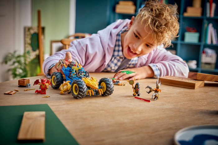 LEGO NINJAGO Jay's Transforming Car 71856 product in use