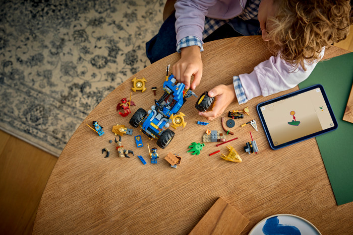 LEGO NINJAGO Jay's Transforming Car 71856 product in use