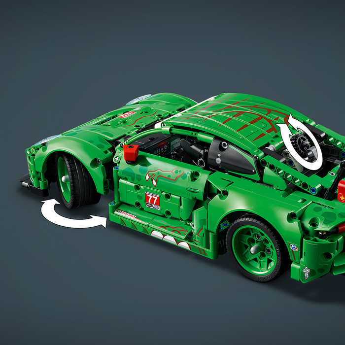 LEGO Technic Porsche 911 GT3 R REXY AO Racing Auto 42224 product in gebruik