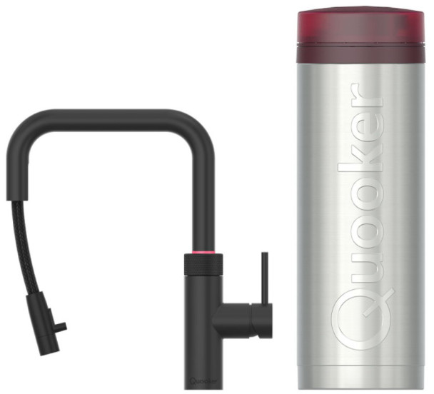 Quooker PRO3 + Quooker Flex Square Black Main Image