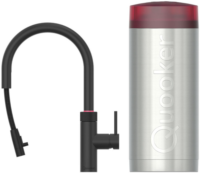 Quooker COMBI+ + Quooker Flex Round Zwart Main Image