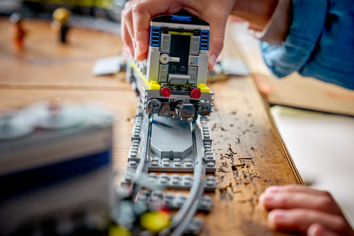 LEGO City Overval op politietrein 60508 product in gebruik