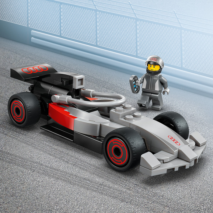 LEGO City F1 Display Truck with Audi F1 Race Car 60493 product in use