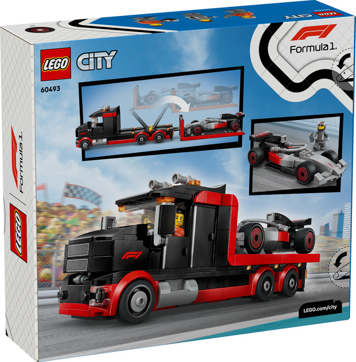 LEGO City F1 Display Truck with Audi F1 Race Car 60493 packaging