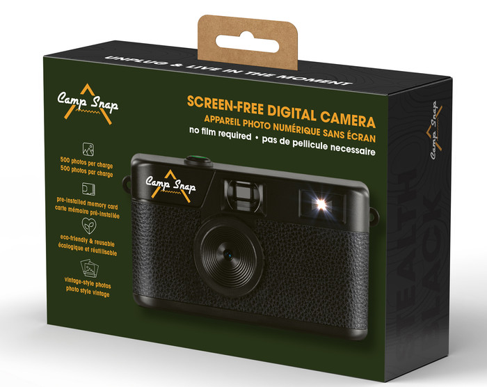 Campsnap digital camera Stealth Black verpakking