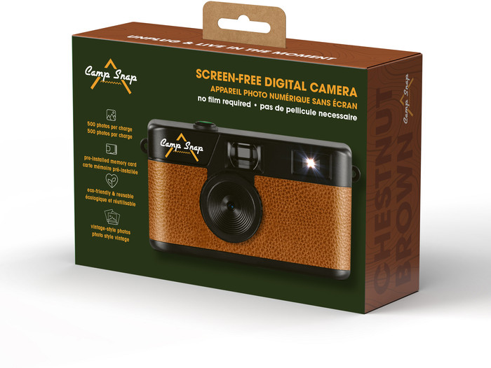 Campsnap digital camera Chestnut Brown verpakking