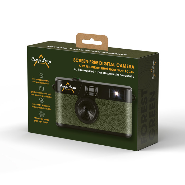 Campsnap digital camera Forest Green verpakking