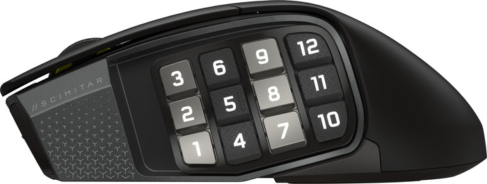 Corsair Scimitar Elite Wireless SE Gaming Muis linkerkant