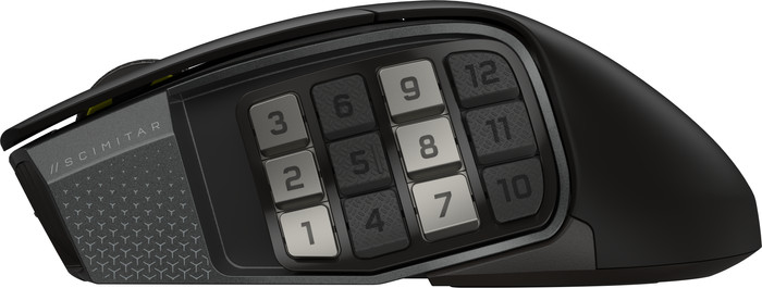 Corsair Scimitar Elite Wireless SE Gaming Muis linkerkant