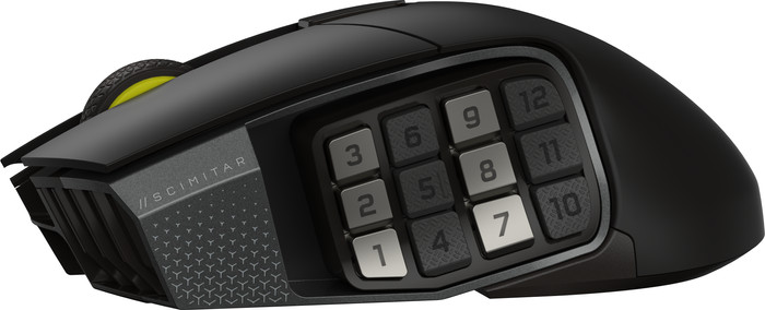 Corsair Scimitar Elite Wireless SE Gaming Muis linkerkant