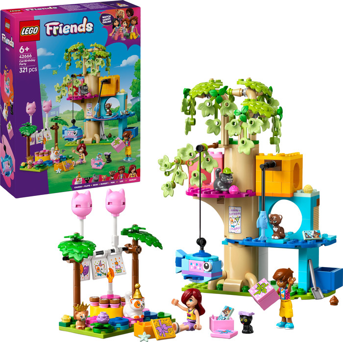 LEGO Friends Cat Birthday Party and Tree House 42666 right side