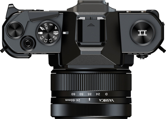 Yashica FX-D S300 Digital Film Simulation Camera Zwart bovenkant