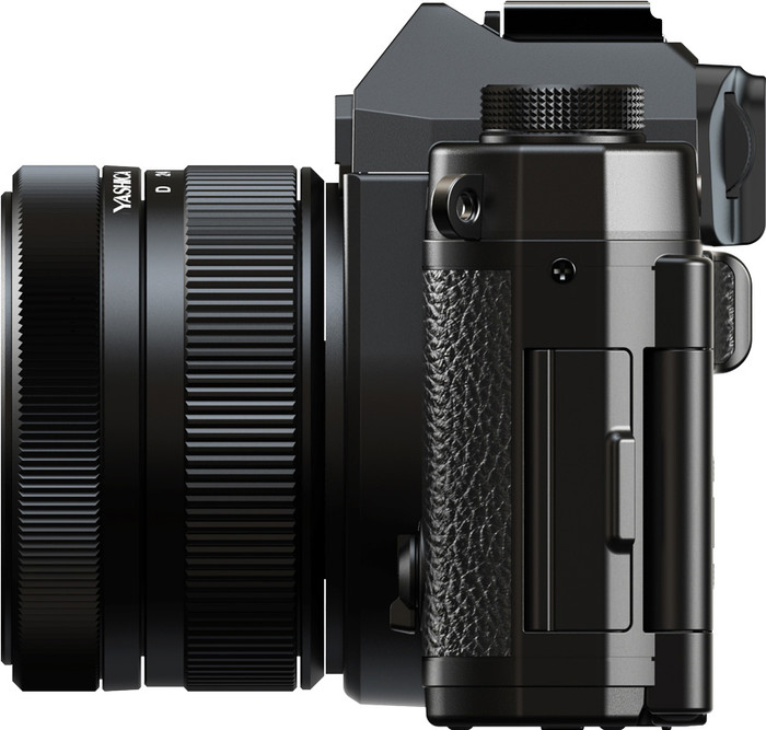 Yashica FX-D S300 Digital Film Simulation Camera Zwart linkerkant