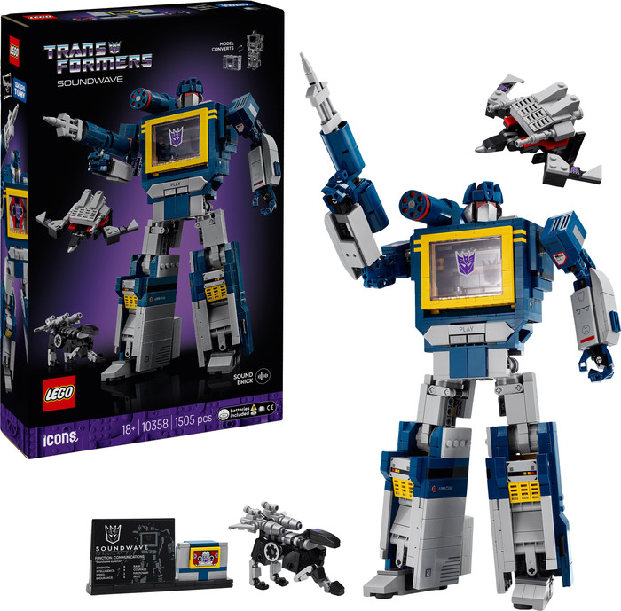 LEGO Icons Transformers: Soundwave 10358 rechterkant