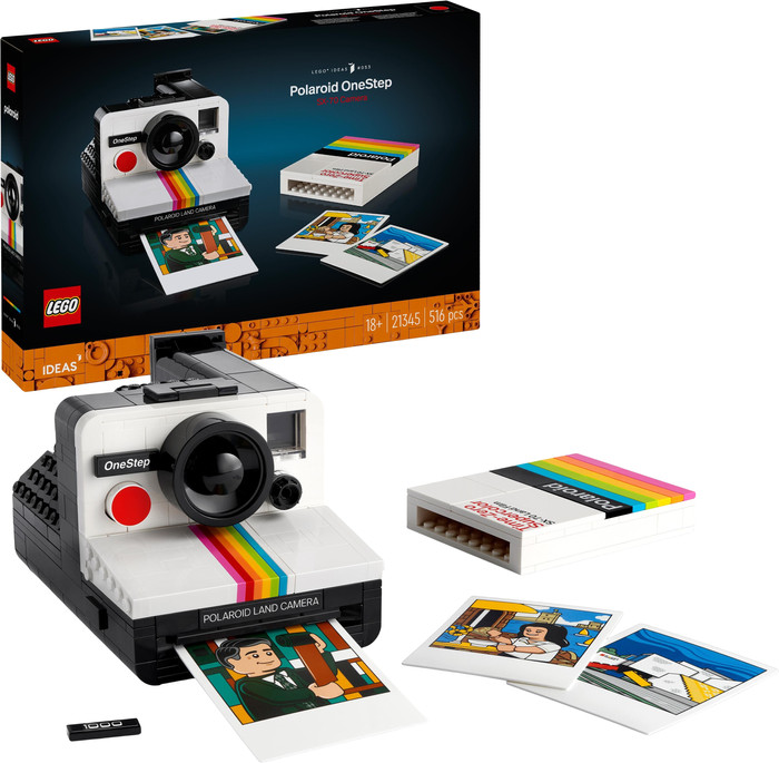 LEGO Ideas Polaroid OneStep SX-70 camera 21345 rechterkant