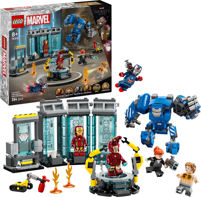 LEGO Marvel Iron Mans laboratorium: harnasruimte 76315 rechterkant