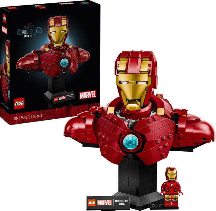 LEGO Marvel Iron Man MK4 Bust 76327 right side