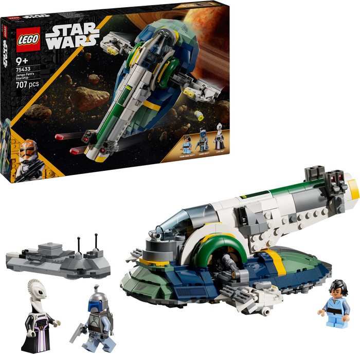 LEGO Star Wars Jango Fetts ruimteschip 75433 rechterkant