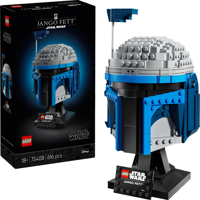 LEGO Star Wars Jango Fett helm 75408 rechterkant