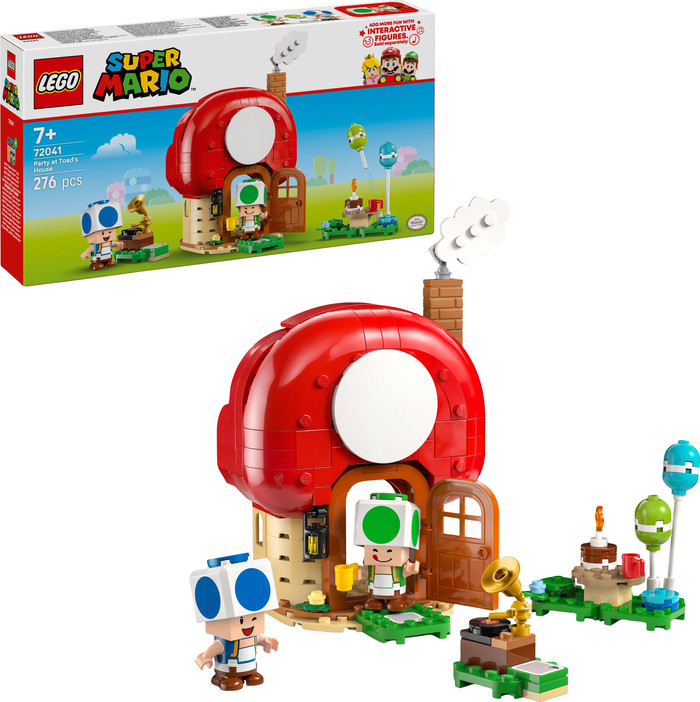 LEGO Super Mario Toads huisfeestje 72041 rechterkant