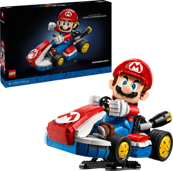 LEGO Super Mario: Mario Kart Mario and Standard Kart 72037 right side