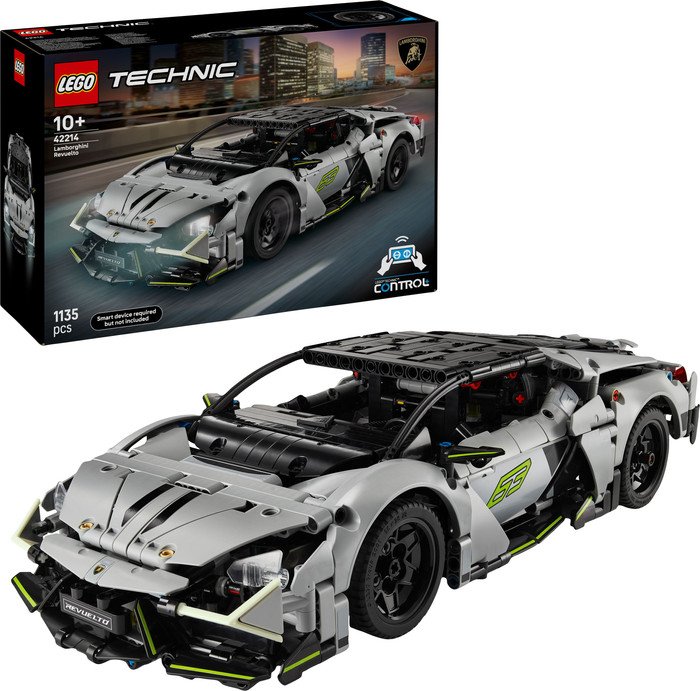 LEGO Technic Lamborghini Revuelto supersportwagen 42214 rechterkant