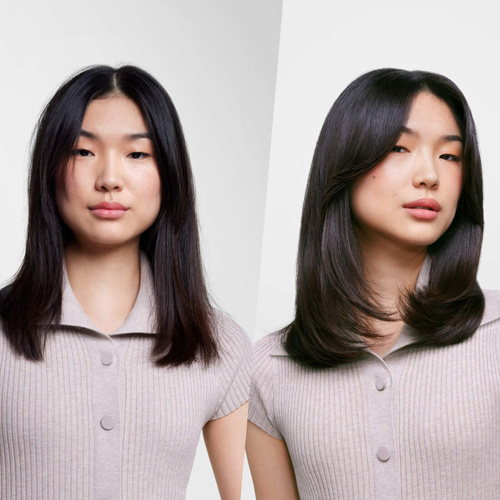 Dyson Supersonic Nural Straight + Wavy Red Velvet product in gebruik