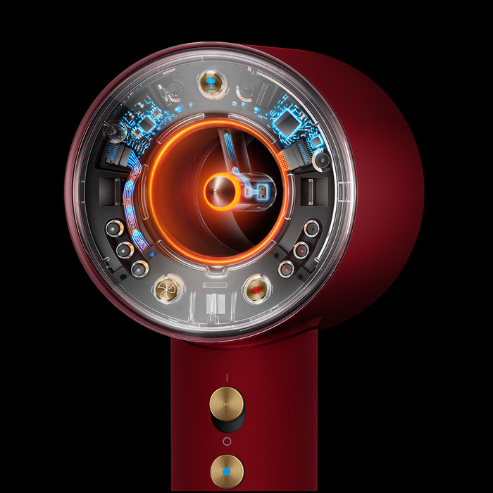 Dyson Supersonic Nural Straight + Wavy Red Velvet visual leverancier