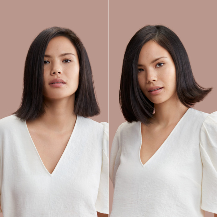 Dyson Supersonic r Straight + Wavy Red Velvet product in gebruik