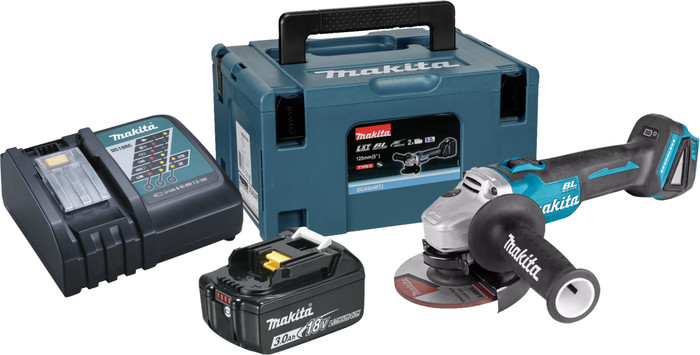 Makita DGA504ZJ + Makita Startset 18V LXT 3,0 Ah BL1830B/DC18RC Main Image