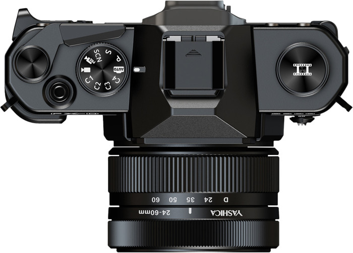 Yashica FX-D S300 Digital Film Simulation Camera Zwart bovenkant