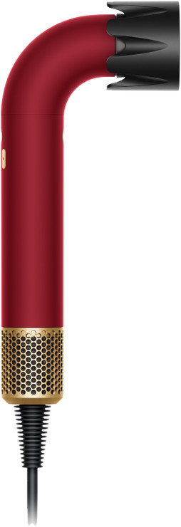 Dyson Supersonic r Straight + Wavy Red Velvet linkerkant