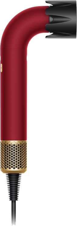 Dyson Supersonic r Curly + Coily Red Velvet linkerkant