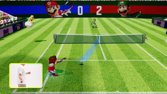 Nintendo Mario Tennis Fever Nintendo Switch 2 product in gebruik