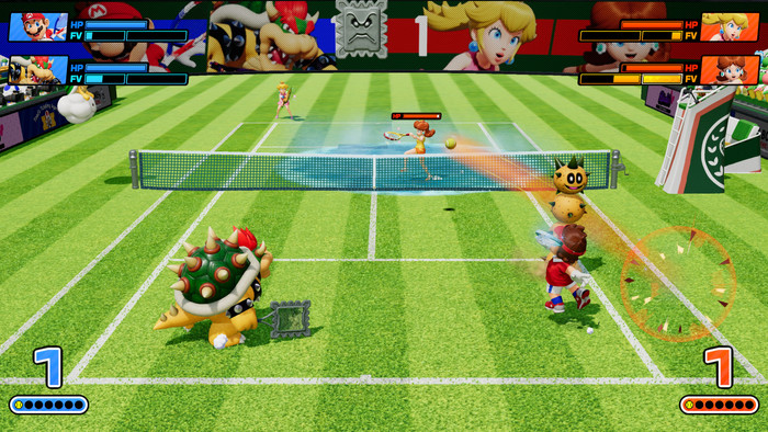 Nintendo Mario Tennis Fever Nintendo Switch 2 product in gebruik