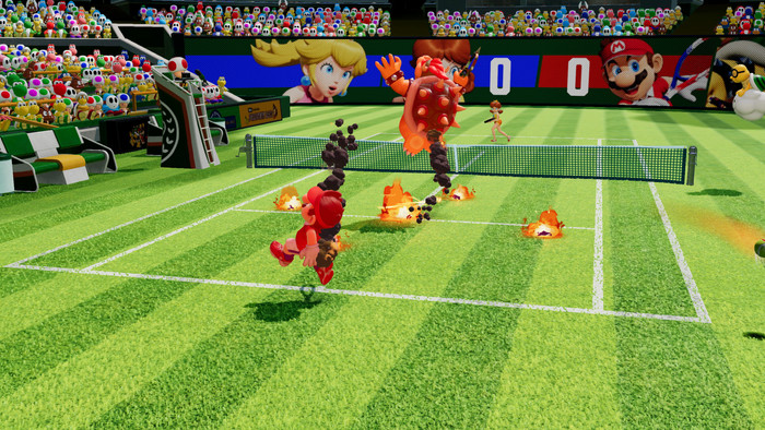 Nintendo Mario Tennis Fever Nintendo Switch 2 product in gebruik
