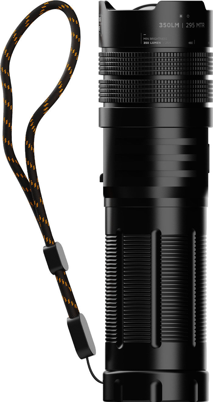 Xtorm Zaklamp Powerbank 10.500 mAh met Snelladen Zwart detail