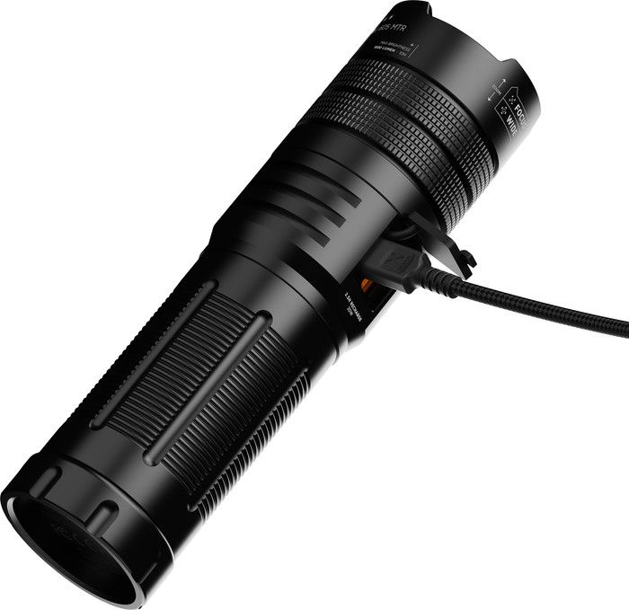 Xtorm Zaklamp Powerbank 10.500 mAh met Snelladen Zwart linkerkant