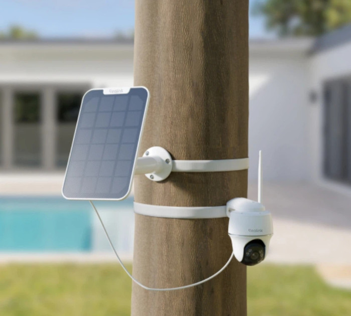 Reolink Argus B430 + Solar Panel product in gebruik