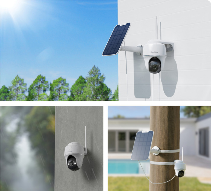 Reolink Argus B430 + Solar Panel product in gebruik