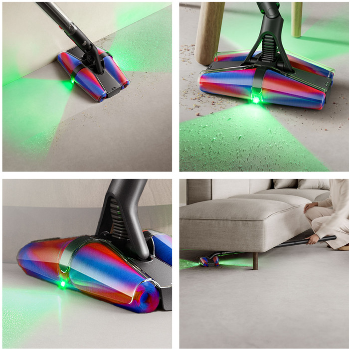 Dyson PencilVac Fluffycones product in gebruik