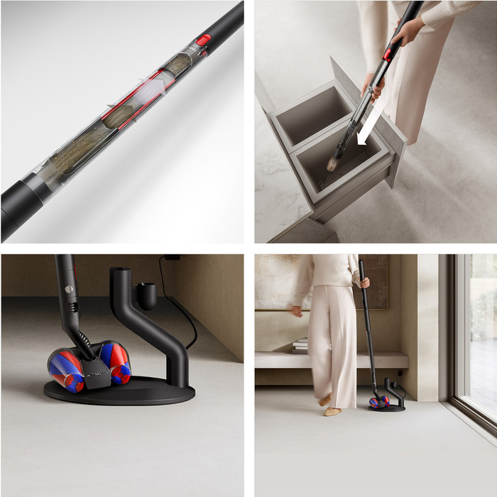 Dyson PencilVac Fluffycones product in gebruik