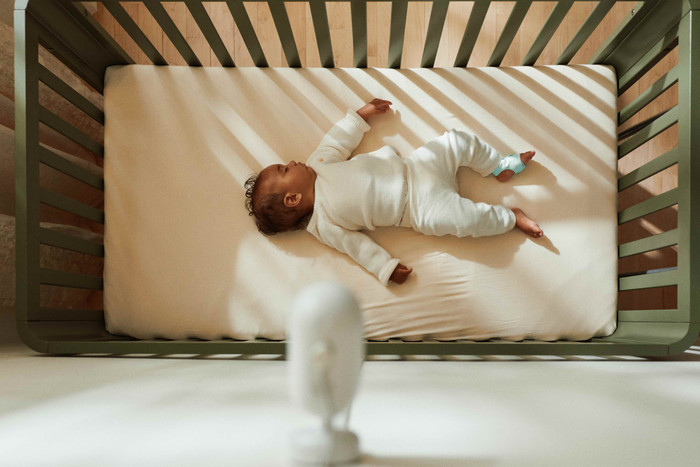 Owlet Dream Duo Bedtime Blue OW-DSDUO-BL product in gebruik