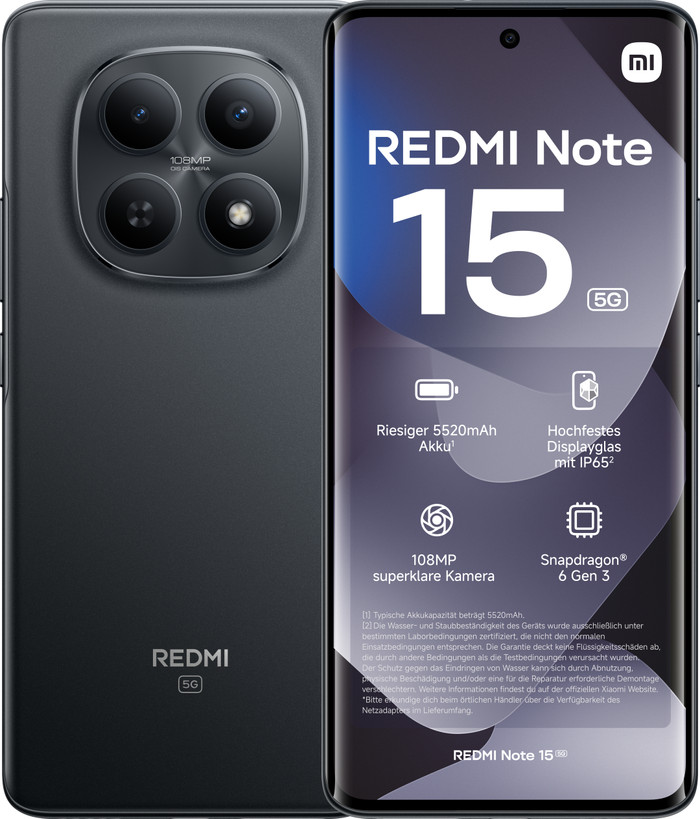 Redmi Note 15 128GB Zwart 5G Main Image
