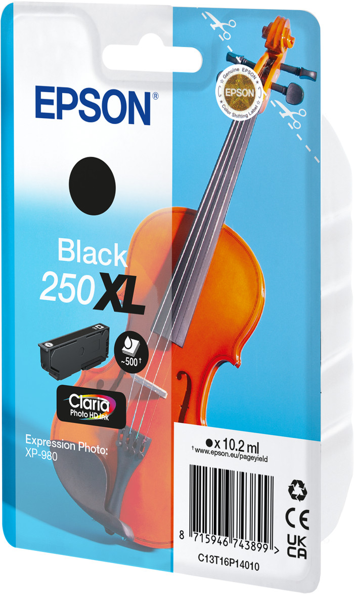 Epson Singlepack Black 250XL inkt verpakking