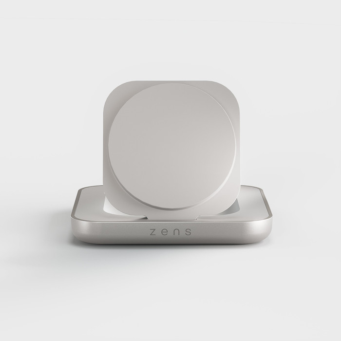ZENS MagSafe en Qi2 Draadloze Oplader 15W met Standaard Wit voorkant
