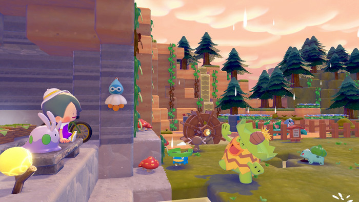Nintendo Switch 2 + Pokémon Pokopia product in gebruik