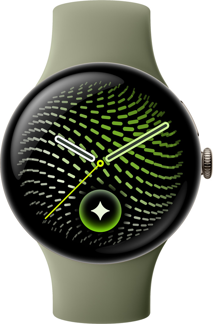 Google Pixel Watch 5 Groen 45mm voorkant