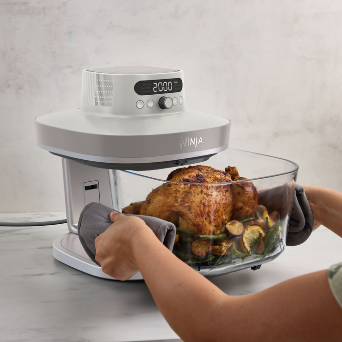 Ninja CRISPi PRO AS101EULG Crème product in gebruik